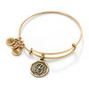 Thumbnail Image 1 of Alex and Ani Initial "B" Charm Bangle in Gold-Tone Brass