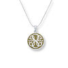 Thumbnail Image 1 of Alex and Ani Green Epoxy Path of Life Adjustable Pull Chain Pendant in Silver-Tone Brass