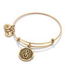 Thumbnail Image 1 of Alex and Ani Initial "S" Charm Bangle in Gold-Tone Brass