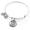 Thumbnail Image 1 of Alex and Ani Boston Red Sox Logo Charm Bangle in Silver-Tone Brass