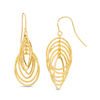 Made in Italy Diamond-Cut Layered Circles Drop Earrings in 14K Gold
