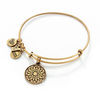 Thumbnail Image 1 of Alex and Ani New Beginnings Sun Charm Bangle in Gold-Tone Brass