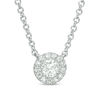 Thumbnail Image 1 of 1/6 CT. T.W. Diamond Frame Necklace in 10K White Gold