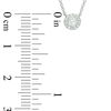 Thumbnail Image 2 of 1/6 CT. T.W. Diamond Frame Necklace in 10K White Gold
