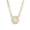 Thumbnail Image 0 of 1/20 CT. T.W. Diamond Frame Necklace in 10K Gold