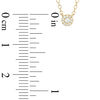 Thumbnail Image 1 of 1/20 CT. T.W. Diamond Frame Necklace in 10K Gold