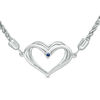 Thumbnail Image 3 of The Kindred Heart from Vera Wang Love Collection 1/10 CT. T.W. Diamond Bolo Bracelet in Sterling Silver - 9.5"
