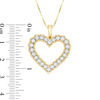 Thumbnail Image 2 of 1/2 CT. T.W. Diamond Scallop Edge Heart Pendant in 10K Gold
