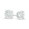Thumbnail Image 1 of 1/2 CT. T.W. Diamond Frame Stud Earrings in 10K White Gold