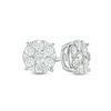 Thumbnail Image 1 of 1 CT. T.W. Diamond Frame Stud Earrings in 10K White Gold