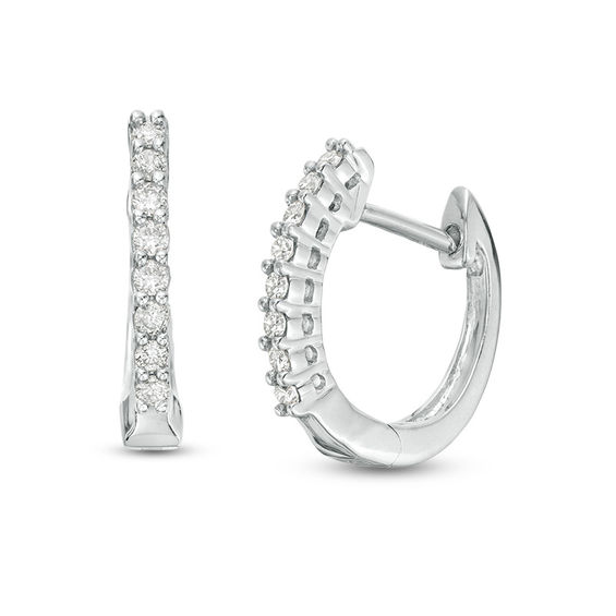 6 carat diamond hoop earrings