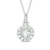 Thumbnail Image 1 of 1/4 CT. T.W. Diamond Frame Pendant in 10K White Gold
