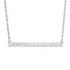 Thumbnail Image 1 of 1/20 CT. T.W. Diamond Bar Necklace in Sterling Silver
