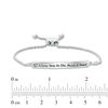 Thumbnail Image 2 of "I Love You To The Moon & Back" and Crescent Moon Bar Bolo Bracelet in Sterling Silver - 9.5"
