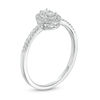 Thumbnail Image 1 of 1/5 CT. T.W. Composite Diamond Oval Frame Promise Ring in 10K White Gold