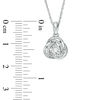 Thumbnail Image 1 of 1/10 CT. T.W. Diamond Love Knot Pendant in Sterling Silver