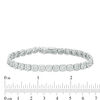 Thumbnail Image 2 of 5 CT. T.W. Composite Diamond Sunburst Bracelet in 10K White Gold - 7.25"