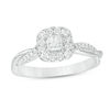 Thumbnail Image 0 of 1/2 CT. T.W. Princess-Cut Diamond Frame Twist Engagement Ring in 14K White Gold