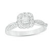 Thumbnail Image 1 of 1/2 CT. T.W. Princess-Cut Diamond Frame Twist Engagement Ring in 14K White Gold