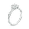 Thumbnail Image 1 of 1/2 CT. T.W. Princess-Cut Diamond Frame Twist Engagement Ring in 14K White Gold