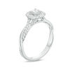 Thumbnail Image 2 of 1/2 CT. T.W. Princess-Cut Diamond Frame Twist Engagement Ring in 14K White Gold