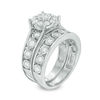Thumbnail Image 2 of 1 CT. T.W. Diamond Frame Bridal Set in 10K White Gold