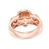 Thumbnail Image 3 of 2 CT. T.W. Pear-Shaped Diamond Past Present Future® Double Frame Engagement Ring in 14K Rose Gold