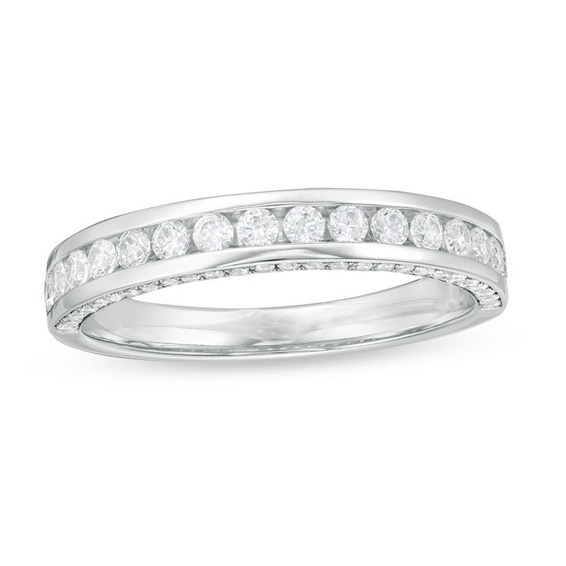 Main Image 1 of 1/2 CT. T.W. Diamond Anniversary Band in 14K White Gold