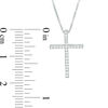 Thumbnail Image 4 of Convertibilities 1/6 CT. T.W. Diamond Cross Three-in-One Pendant in Sterling Silver