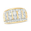 Thumbnail Image 0 of Men's 2-1/2 CT. T.W. Diamond Vertical Multi-Row Ring in 14K Gold