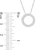 Thumbnail Image 3 of Convertibilities 1/4 CT. T.W. Baguette and Round Diamond Circle Three-in-One Pendant in Sterling Silver