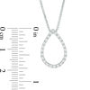 Thumbnail Image 2 of Convertibilities 1/5 CT. T.W. Diamond Teardrop Pendant in Sterling Silver and 10K Gold