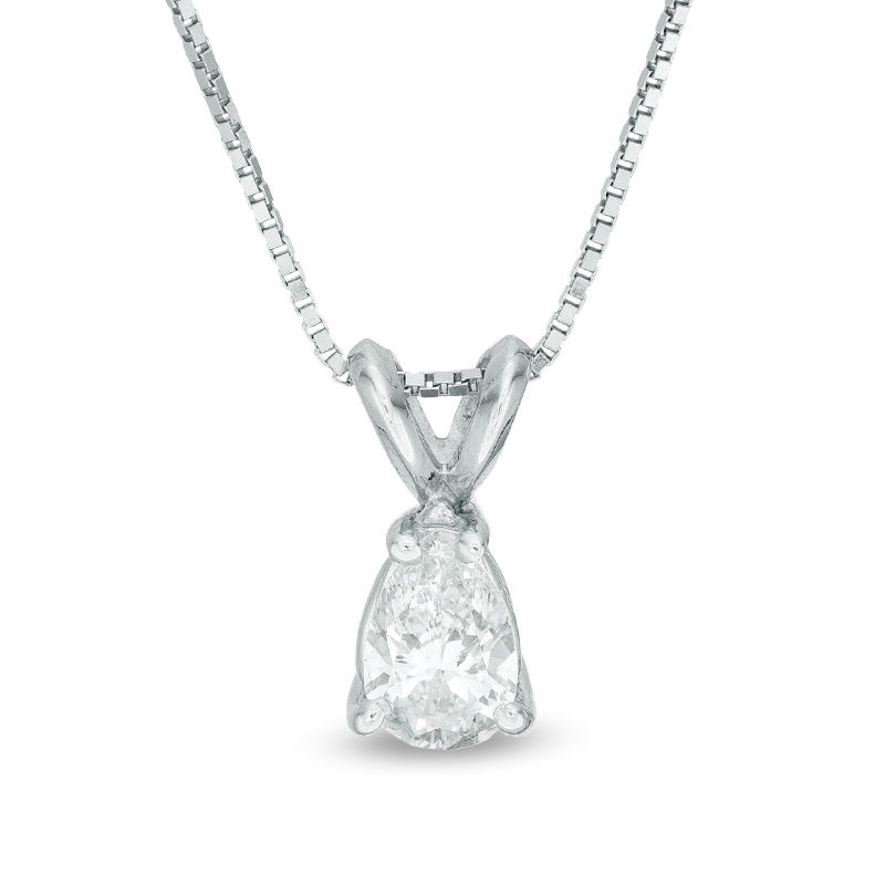 Aggregate 140+ pear shaped diamond pendant necklace - songngunhatanh.edu.vn