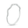 Thumbnail Image 2 of 1/15 CT. T.W. Diamond Wave Band in 10K White Gold