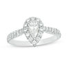 Thumbnail Image 1 of Love's Destiny by Zales 1 CT. T.W. Certified Pear-Shaped Diamond Frame Engagement Ring in 14K Two-Tone Gold (I/SI2)
