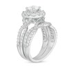 Thumbnail Image 2 of Love's Destiny by Zales 2 CT. T.W. Certified Diamond Cushion Frame Twist Shank Bridal Set in 14K White Gold (I/SI2)