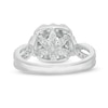 Thumbnail Image 4 of Love's Destiny by Zales 2 CT. T.W. Certified Diamond Cushion Frame Twist Shank Bridal Set in 14K White Gold (I/SI2)