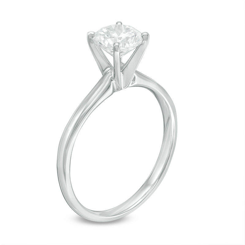 1 CT. Diamond Solitaire Engagement Ring in 10K White Gold (K/I3)