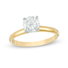 1 CT. Diamond Solitaire Engagement Ring in 10K Gold (K/I3)