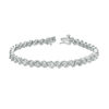 Thumbnail Image 3 of 1/10 CT. T.W. Diamond "S" Tennis Bracelet in Sterling Silver - 7.25"