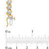 Thumbnail Image 4 of 1/10 CT. T.W. Diamond "S" Tennis Bracelet in Sterling Silver with 14K Gold Plate - 7.25"