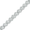Thumbnail Image 1 of 1/4 CT. T.W. Diamond "S" Tennis Bracelet in Sterling Silver - 7.25"