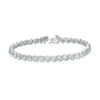 Thumbnail Image 3 of 1/4 CT. T.W. Diamond "S" Tennis Bracelet in Sterling Silver - 7.25"