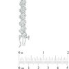 Thumbnail Image 4 of 1/4 CT. T.W. Diamond "S" Tennis Bracelet in Sterling Silver - 7.25"