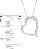 Thumbnail Image 3 of Convertibilities 1/10 CT. T.W. Diamond Heart Three-in-One Pendant in Sterling Silver and 10K Rose Gold