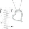 Thumbnail Image 4 of Convertibilities 1/10 CT. T.W. Diamond Heart Three-in-One Pendant in Sterling Silver and 10K Rose Gold