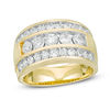Thumbnail Image 0 of Men's 2 CT. T.W. Diamond Five Stone Triple Row Ring in 10K Gold
