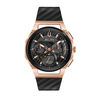 Thumbnail Image 1 of Men's Bulova Curv Chronograph Two-Tone Strap Watch with Black Skeleton Dial (Model: 98A185)