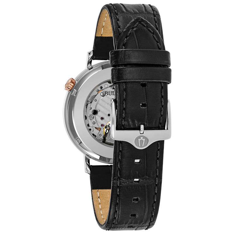 Main Image 3 of Men's Bulova Classic Automatic Strap Watch with Grey Dial (Model: 98A187)