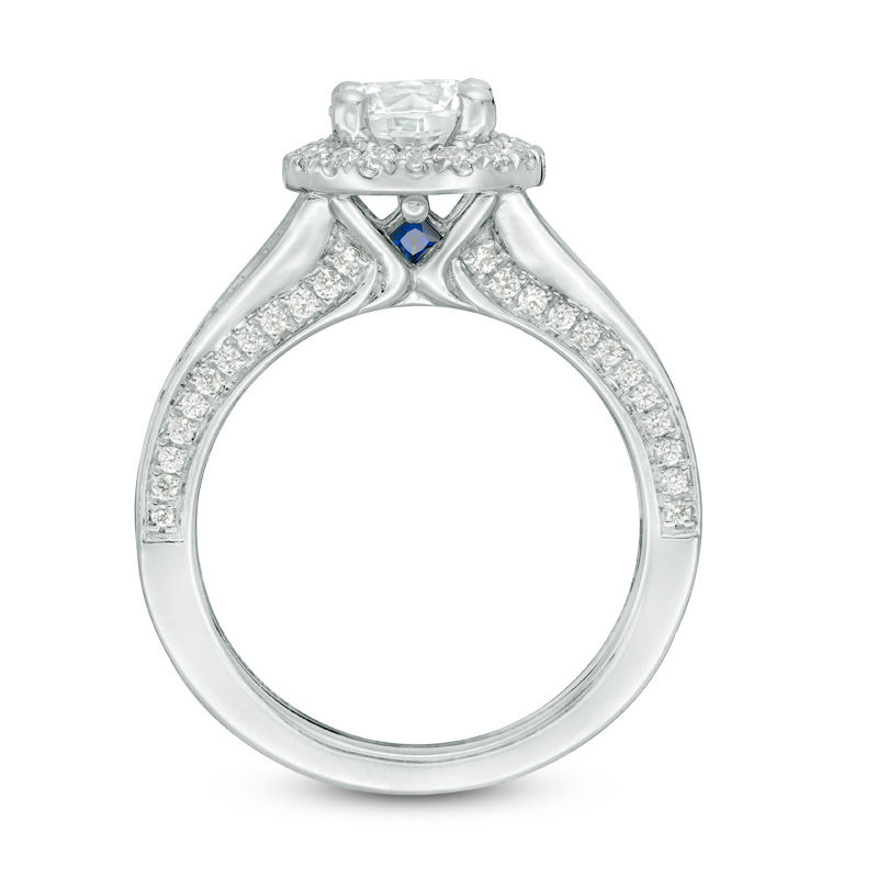 Vera Wang Love Collection 1-3/4 CT. T.W. Certified Diamond Frame Engagement Ring in Platinum (I/SI2)